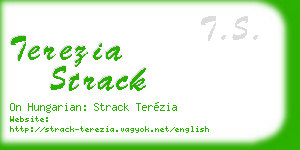 terezia strack business card